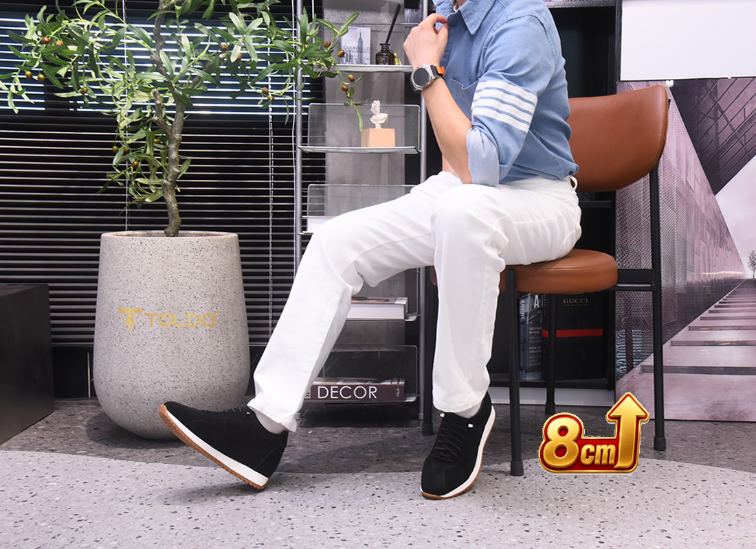 Giày cao 8cm da lộn 7